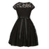 Big Girls Lace Glitter Stone Belt Special Occasion Skater Dress 8-14 - SophiasStyle.com
